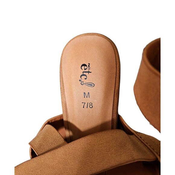 NWT Rue 21 Etc Women's Brown Open Toe with 4" Heels Shoes Size M 7/8 NEW - Picture 7 of 7